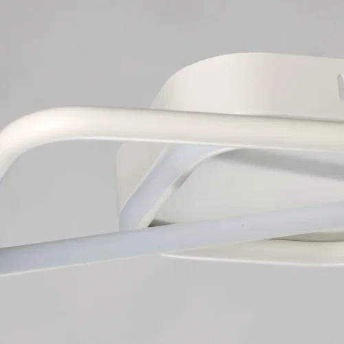 Светильник потолочный LED Аурих 108010301 DeMarkt белый 1 лампа, основание белое в стиле хай-тек  фото 3